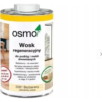 Olej na dřevo OSMO 3081 vosk na dřevěné podlahy s hedvábným leskem 1L