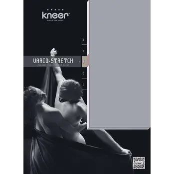 Prostěradlo Kneer Prostěradlo na topper platin Rozměr: 90x200 cm