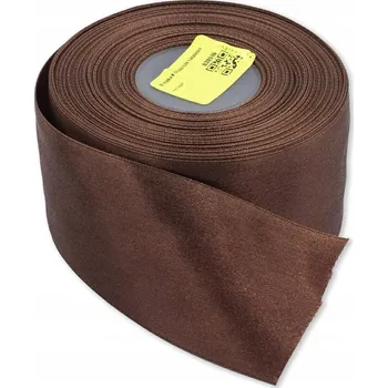 Stuha Saténová stuha 50mm / 25m hnědá 130