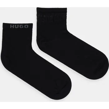 Pánské ponožky Ponožky HUGO 2P SH MESH LOGO CC W 2-pack černá barva, 50553451 99X, vel. 35-38