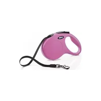 Vodítko pro psa Flexi Vodítko FLEXI Classic NEW M pásek 5m/25kg růžová