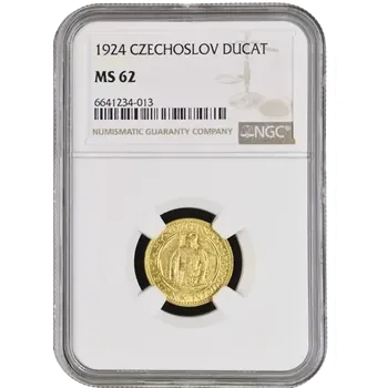 Mincovna Kremnica Zlatá mince Svatováclavský 1 Dukát | 1924 | NGC | MS 62 | 3,49 g