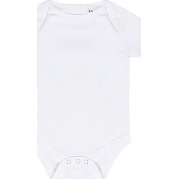 Kojenecký body Larkwood Kojenecké body s krátkým rukávem LW500 White 3/6 Monate