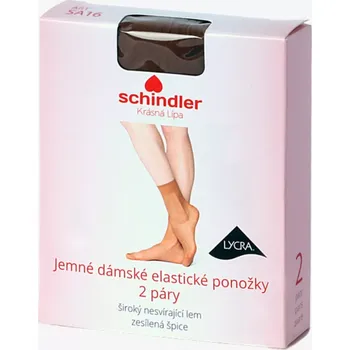 Dámské ponožky Ponožky jemné dámské elastické 2 páry Tělová 25-27