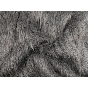 Stoklasa Kožešina dlouhý chlup 2 šedá tmavá melír 1 m 
