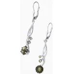 My Moldavite Stříbrné náušnice s vltavíny 2003-4