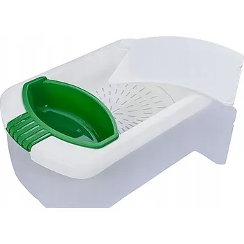 Kuchyňské prkénko VÍCEÚČELOVÉ PRKÉNKO NA KRÁJENÍ 3v1 S CEDNÍKEM A MÍSOU