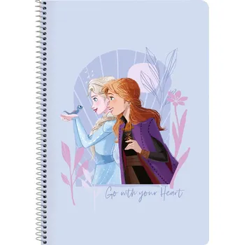 Set školních potřeb Spirálový sešit A4 Frozen Believe Fialová Čtverečkovaný (80 listů)