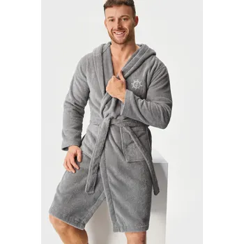 Dámský župan Bavlněný župan MEN-A Terry s kapucí