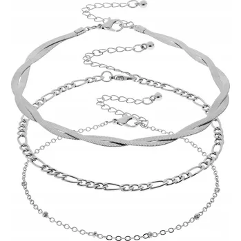 Náramek Náramky na nohu a kotník sada 3v1 KOMPLET