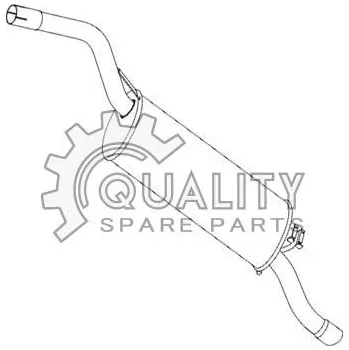 Zadní díl výfuku Výfuk zadní díl FE 1.3 (7) TYLL 00007