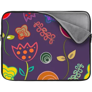 pouzdro na notebook Sablio Obal na notebook Nakreslené květiny - 13"