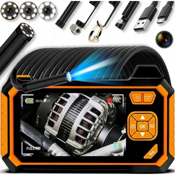 Bezpečnostní kamera Inskam C30 endoskop s 4,3" displejem, sonda 8,5 mm, 5m tuhý kabel