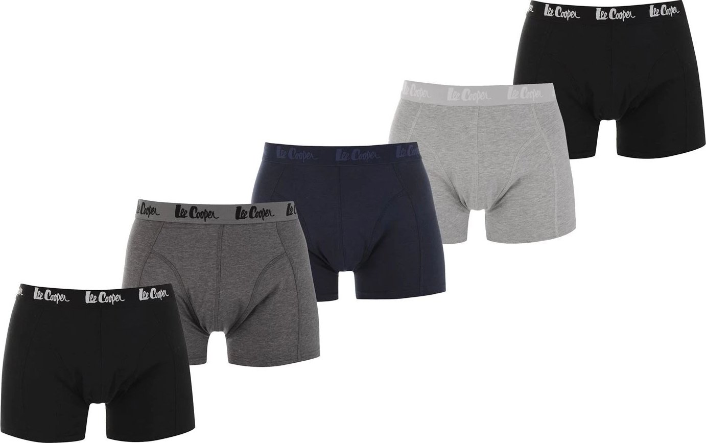 Lee Cooper Core Asst černé/modré/světle šedé/šedé 5 ks XXL od 440 Kč ...
