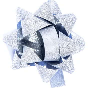 Flexio Dárková mašle stříbrná 5cm