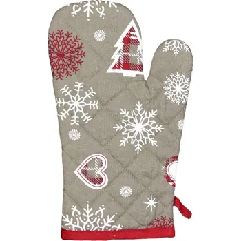 Chňapka AKCE Vánoční kuchyňská chňapka 1 ks Srdce Varianta: Vánoční kuchyňská chňapka 1 ks Srdce 18x28 cm