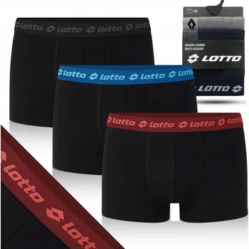 Boxerky PÁNSKÉ SLIM-FIT BAVLNĚNÉ BOXERKY SADA 3 KS LOTTO SPORTOVNÍ *XL