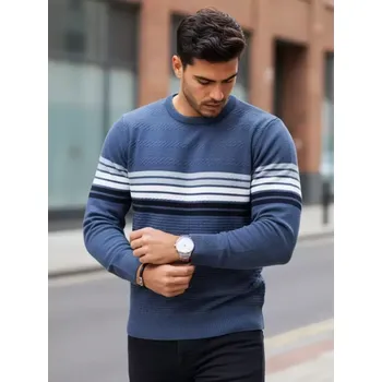 Pánský svetr Pánský svetr DSTREET WX2325 MODRÁ XXL