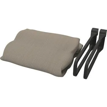 Úložný box CONERO pytle na prádlo široký 300 mm šedobéžový, ramínko černé