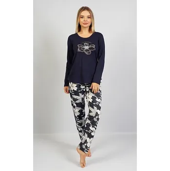 Dámské pyžamo Vienetta Dámské pyžamo dlouhé MARTINA Velikost: 2XL