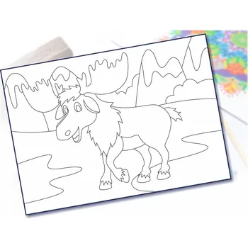 Radost v písku Šablona na pískování los Varianta: A5 (148 x 210 mm)