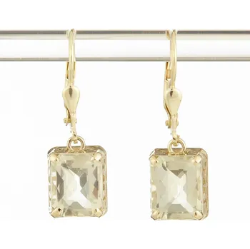 Náušnice My Moldavite Zlaté náušnice s libyjskými skly 2473-4