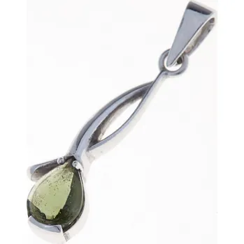 Přívěsek My Moldavite Stříbrný přívěsek s vltavínem 1113-81