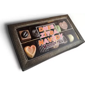 Bonboniéra Sablio Pralinky Dnes, zítra, navždy - 10 ks pralinek