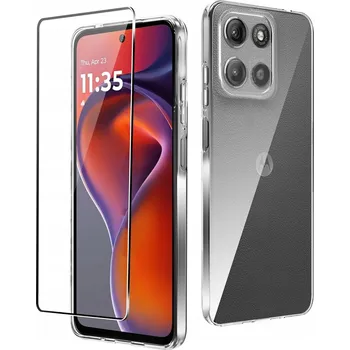 Pouzdro na mobilní telefon Pouzdro Průhledné 2mm pro Motorola Moto G15 [Čiré, Ostrov] + Sklo 9H