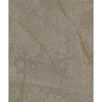 Tapeta Hnědá tapeta s efektem lesklých oděrek, vinylová na vliesu