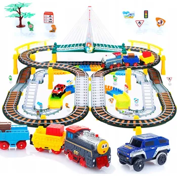 Vláček a vláčkodráha Elektrická vláčkodráha Kinderplay KP0635 132 el.