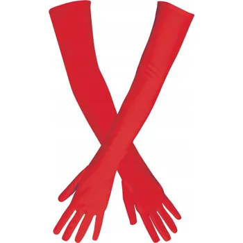 Rukavice Boland červené rukavice s pěti prsty ve stylu 20., 30. a 40. let