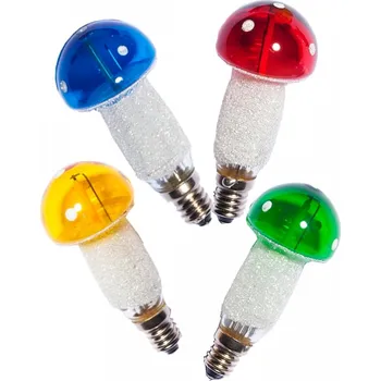 Žárovka Žárovka LED Muchomůrka E-10 20V/0,2W MIX 4ks barev filament (1ks)