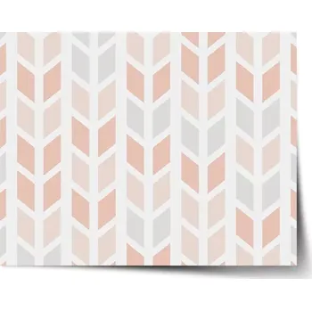 Plakát Sablio Plakát Světlé kosodélníky - 90x60 cm