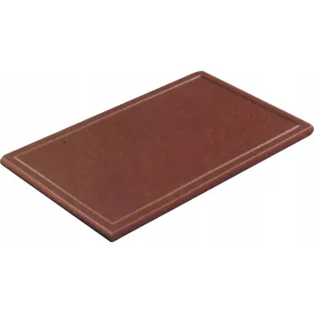 Kuchyňské prkénko Gastrozone Plastové prkénko na krájení 50x30x2 cm, s drážkou, hnědé