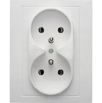 Elektrická zásuvka Hager béžová nástěnná Elektrická Zásuvka