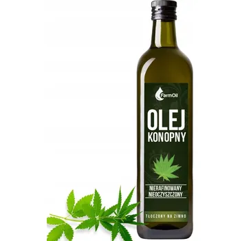 Rostlinný olej Konopný olej nerafinovaný VitaFarm 250 ml