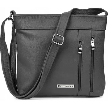 Beltimore kabelka kabelka přes rameno přírodní kůže šedá
