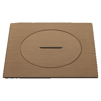 Elektrická zásuvka Lithoss Podlahová zásuvka ARPI IP 66 Square bronzová Zásuvky: Prázdná podlahová zásuvka – zařízení není součástí dodávky