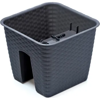 Květináč Prosperplast květináč balkonový truhlík DRLB280 - držák antracit