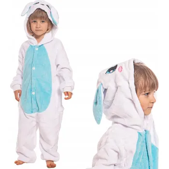 Chlapecké pyžamo Dětské pyžamo Kigurumi Onesie Kostým Králík Modrá 125-135 cm