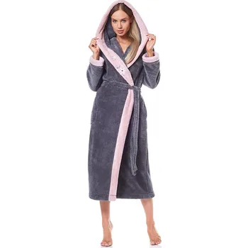 Dámský župan L&L Dámský župan s kapucí ONIX Velikost: 3 XL