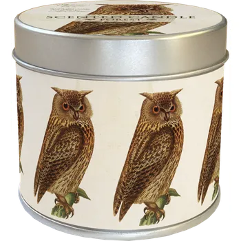 Svíčka Vonná svíčka v plechové dóze Forest Animals Owl