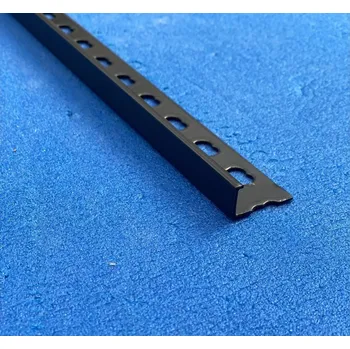 Stavební profil Lišta L AL profil 2,5m/10mm komaxit černá