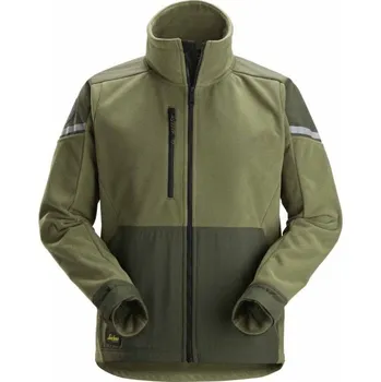 pracovní bunda Snickers Workwear | Bunda fleecová Windblocker khaki - Zelená / S / S / zelená