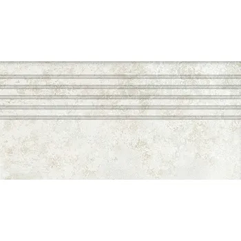 Dlažba Tubadzin Torano white schodovka MAT 59,8x29,6 (6005388)