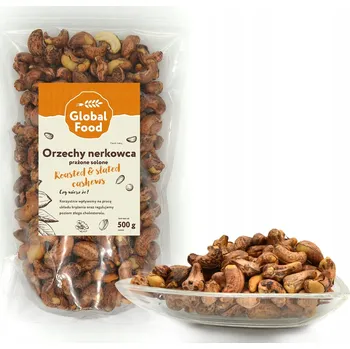KEŠU OŘECHY PRAŽENÉ SOLENÉ VE SKOŘÁPCE 500 g PŘÍRODNÍ