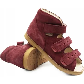 Dívčí tenisky Dívčí kožené boty na suchý zip s Thomasovým podpatkem Ameko Ruby 30