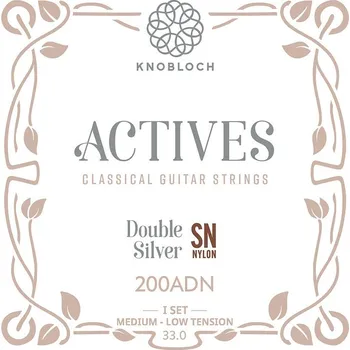 Struna pro kytaru a smyčcový nástroj Knobloch ACTIVES Double Silver SN Nylon Low Medium-Low Tension 33.0 + prodloužená záruka 3 roky