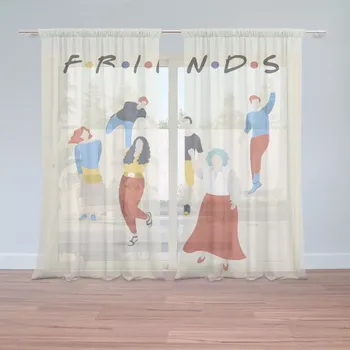 Záclona Sablio Záclony Seriál přátelé FRIENDS Postavy: 2ks 150x250cm